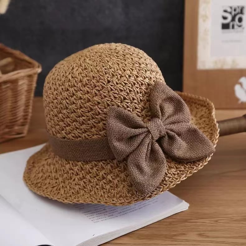 MeyChic™ Crochet Bow Straw Hat | Effortless Elegance, All Summer Long ✨