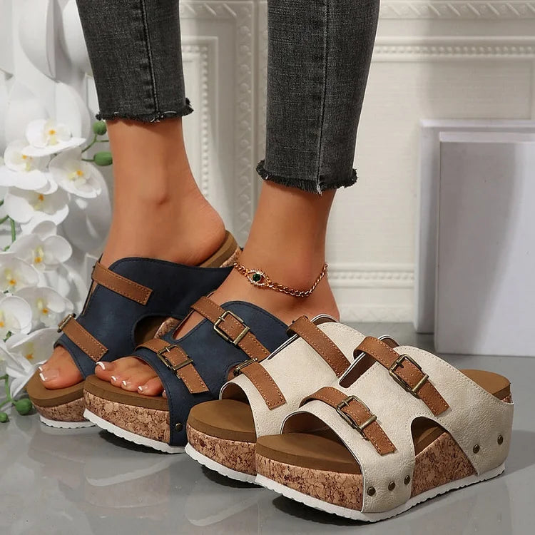 MeyChic™ Platform Wedge Sandals | Step Into Elevated Elegance