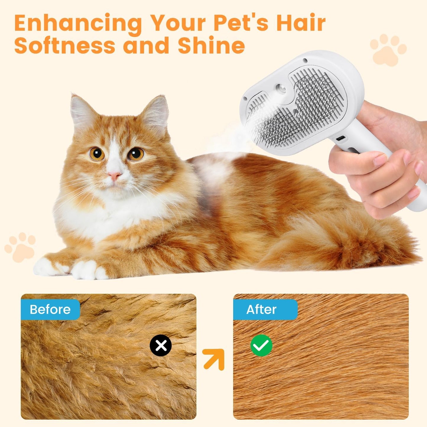 MeyPaw™ Pro - 3 in 1 Pet Grooming Brush | Groom Like a PAWfessional 🐾