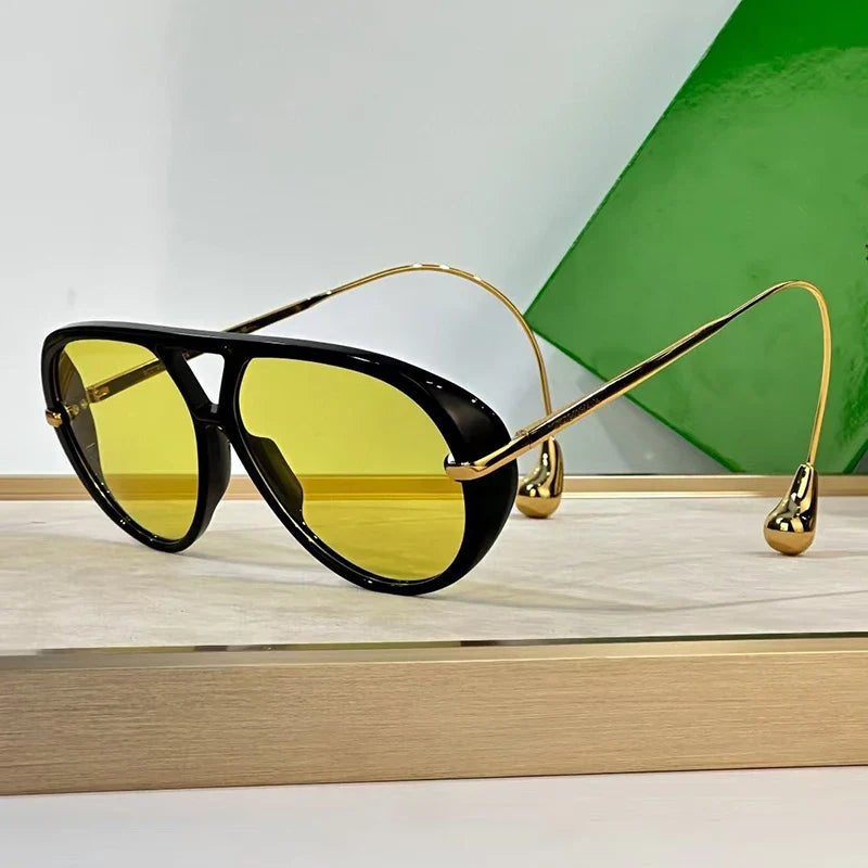 Vantros™ CurveFrame Aviators – Sculptural Statement Eyewear