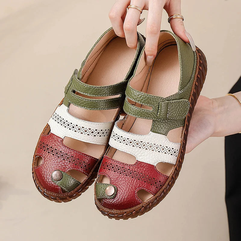 MeyChic™ Patchwork Comfort Sandals | Crafted for Comfort. Designed to Stand Out.