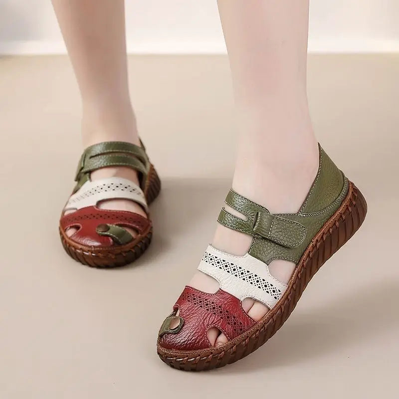 MeyChic™ Patchwork Comfort Sandals | Crafted for Comfort. Designed to Stand Out.