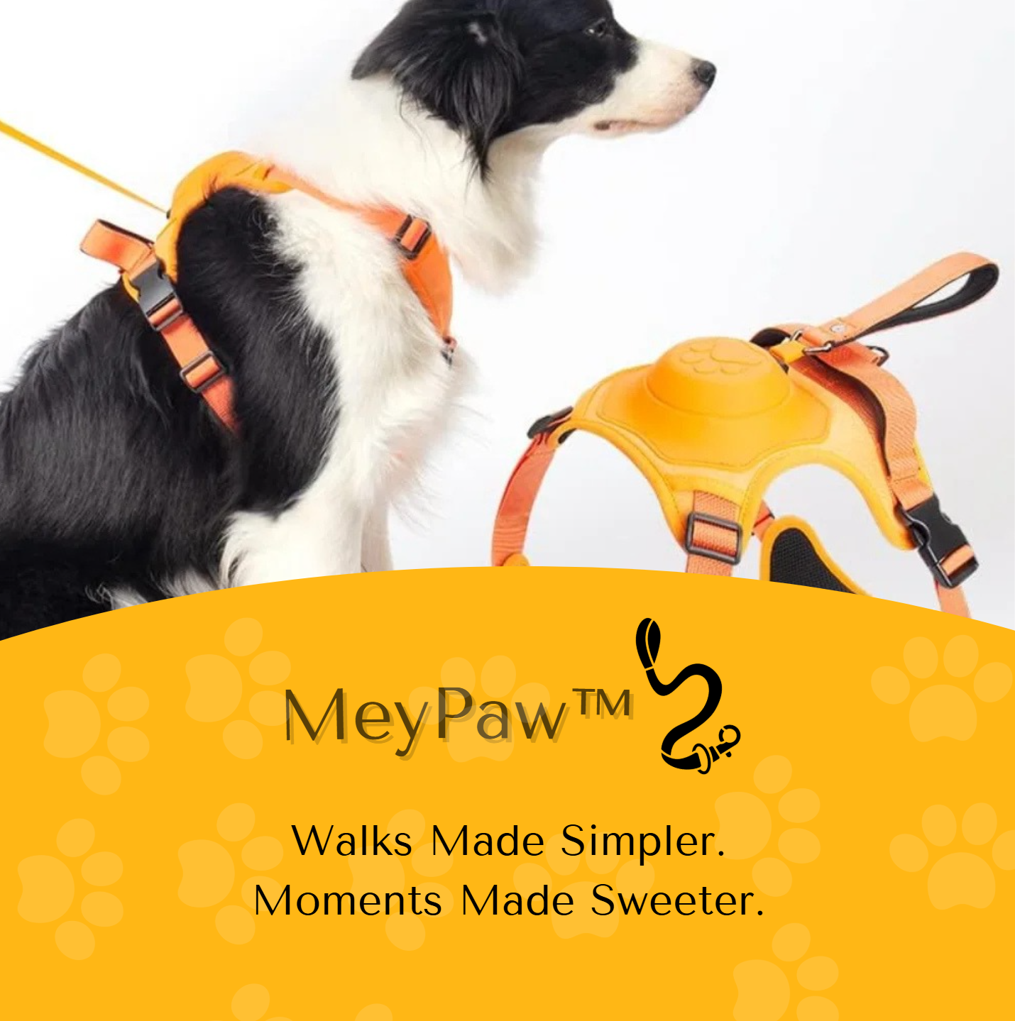 MeyPaw™ Pro All-in-One Harness with Integrated Leash | Walks Made Simpler. Moments Made Sweeter.