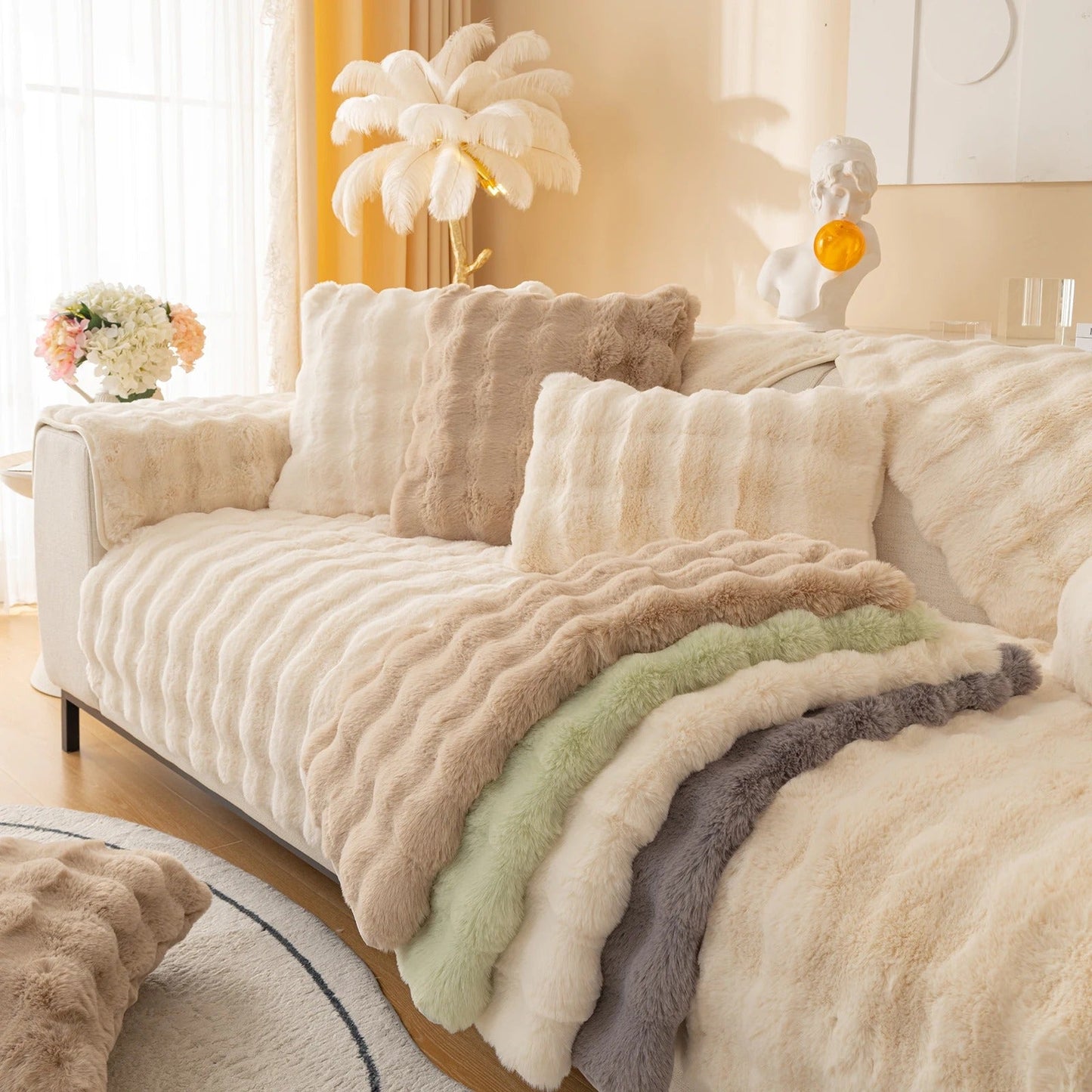 MeyLuxe™ Luxury Plush Sofa Cover | Experience Unparalleled Softness and Elegance
