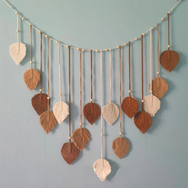 MeyHome™ Boho Leaf Macrame Wall Decor