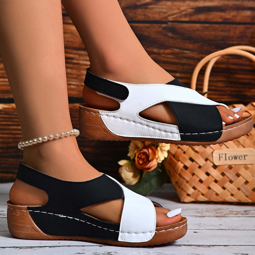 MeyChic™ Slope Heel Sandals | Where Wellness Meets Effortless Elegance