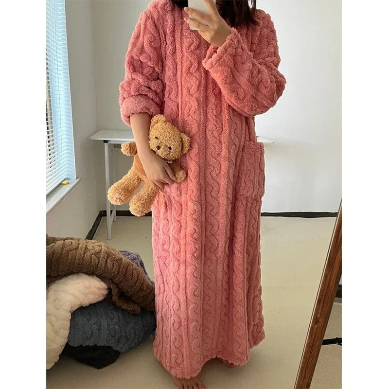 MeyCozy™ Super Soft Coral Blanket Jumper | Wrap Yourself in a Hug of Fluffy Warmth! ✨ | ONE SIZE FITS ALL
