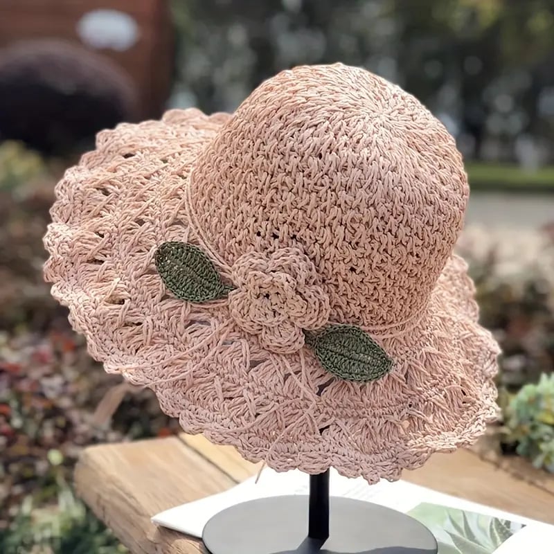 MeyChic™ Crochet Bow Straw Hat | Effortless Elegance, All Summer Long ✨