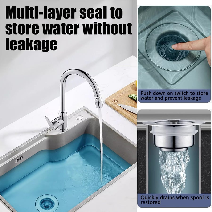 MeyDrain™ Bounce Core Drain Strainer – The Sink Saver Your Kitchen Has Been Waiting For | BUNDLE OFFER