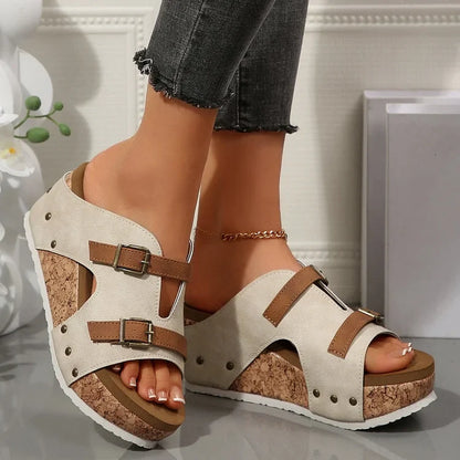 MeyChic™ Platform Wedge Sandals | Step Into Elevated Elegance