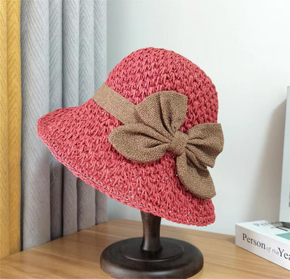 MeyChic™ Crochet Bow Straw Hat | Effortless Elegance, All Summer Long ✨
