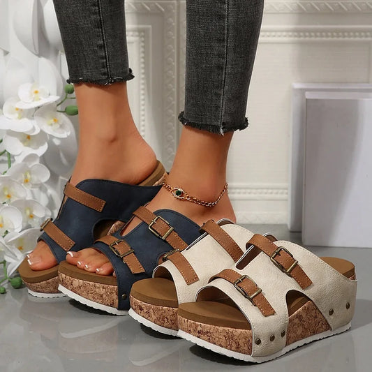 MeyChic™ Platform Wedge Sandals | Step Into Elevated Elegance