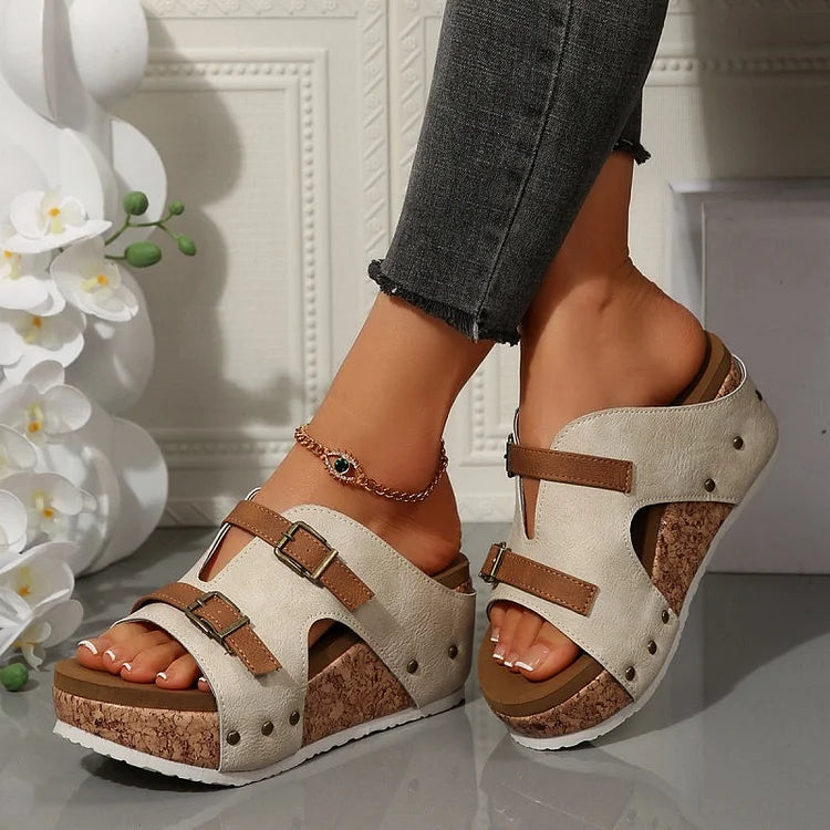MeyChic™ Platform Wedge Sandals | Step Into Elevated Elegance