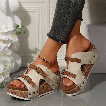 MeyChic™ Platform Wedge Sandals | Step Into Elevated Elegance