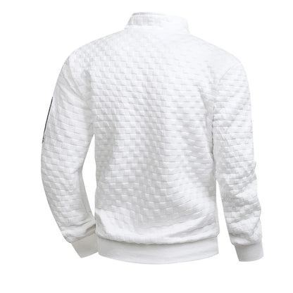 Metro Forge Textured Zip-Sleeve Sweater