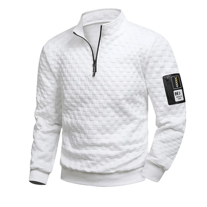 Metro Forge Textured Zip-Sleeve Sweater