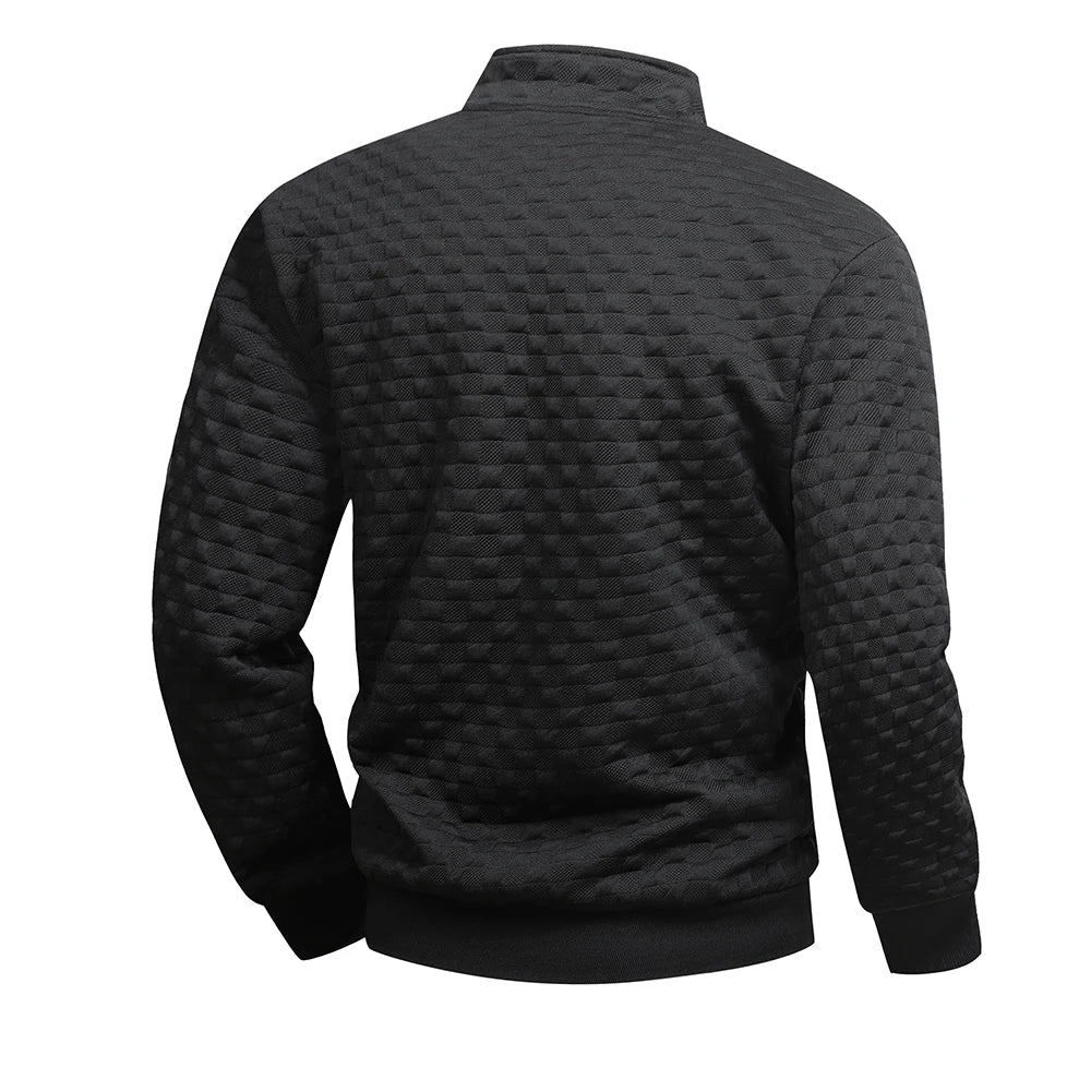 Metro Forge Textured Zip-Sleeve Sweater