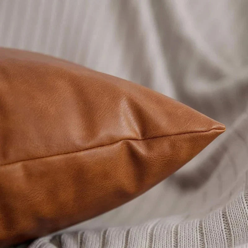 MeyHome™ Faux Leather Pillow Covers | Timeless Texture, Effortless Style – Faux Leather That Speaks Luxury