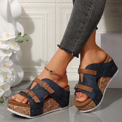 MeyChic™ Platform Wedge Sandals | Step Into Elevated Elegance