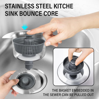 MeyDrain™ Bounce Core Drain Strainer – The Sink Saver Your Kitchen Has Been Waiting For | BUNDLE OFFER