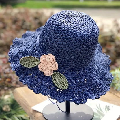 MeyChic™ Crochet Bow Straw Hat | Effortless Elegance, All Summer Long ✨