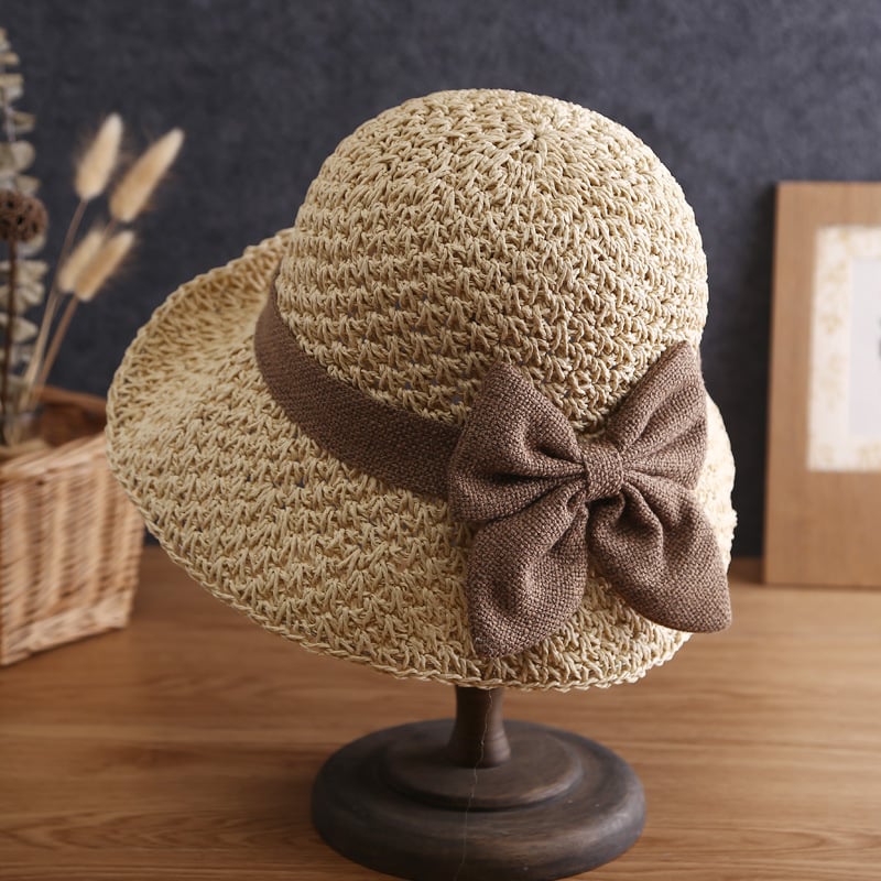 MeyChic™ Crochet Bow Straw Hat | Effortless Elegance, All Summer Long ✨