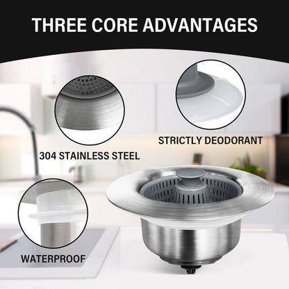 MeyDrain™ Bounce Core Drain Strainer – The Sink Saver Your Kitchen Has Been Waiting For | BUNDLE OFFER
