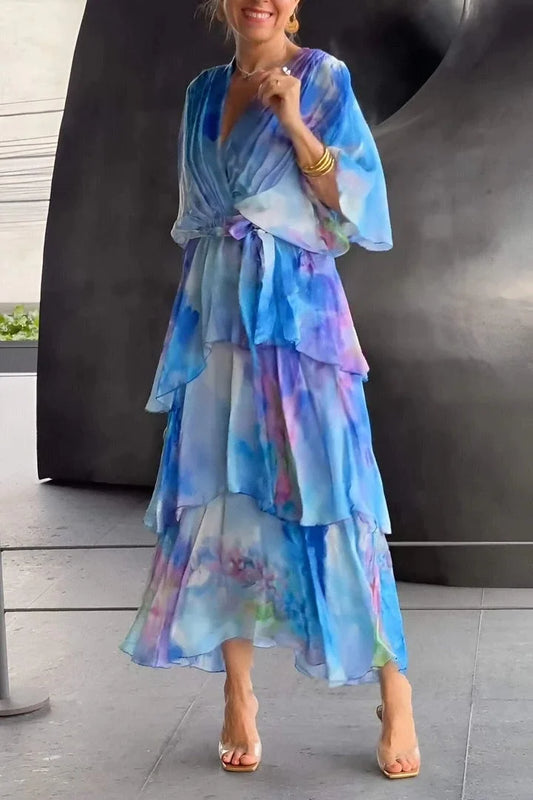 MeyChic™ Elegant Chiffon Dress | Grace in Every Step 🌺