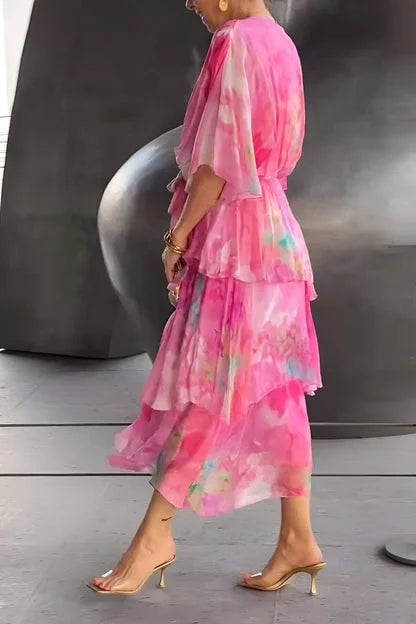 MeyChic™ Elegant Chiffon Dress | Grace in Every Step 🌺