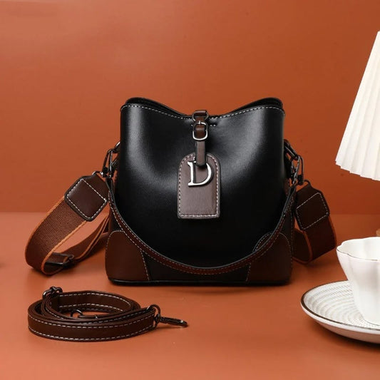 MeyChic™ LuxeCurve Leather Shoulder Bag | Elegance Made Effortless