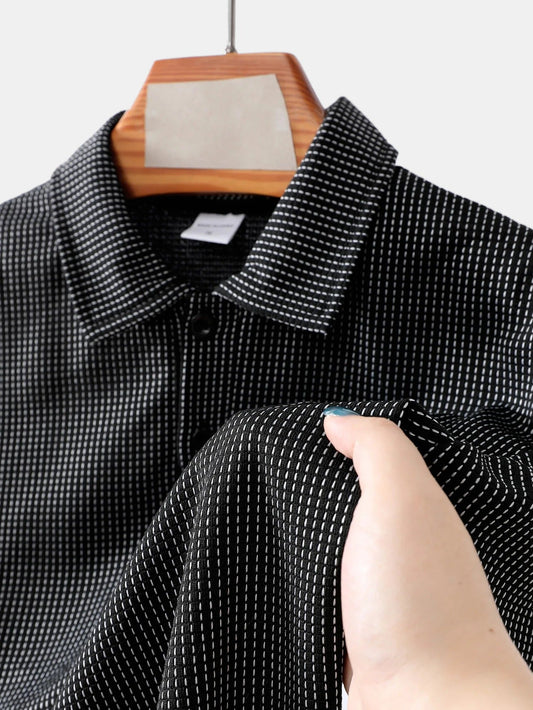 Silvarro Waffle-Knit Polo Shirt