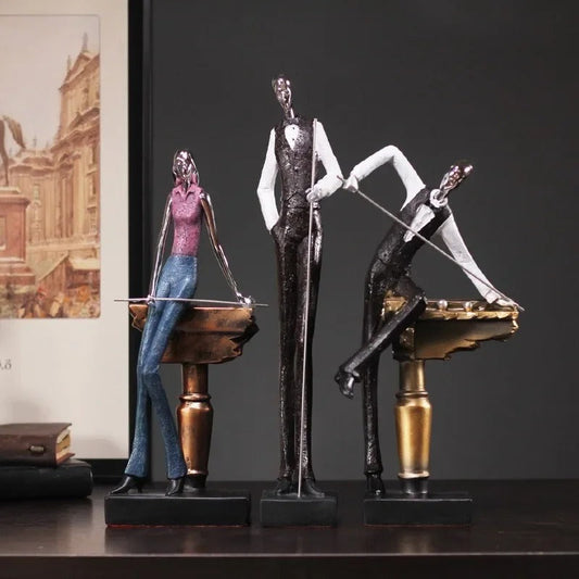 Abstract Pool Statues