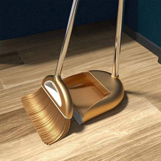 MeyHome™ Golden Broom Set | Luxury Meets Clean – A Broom Set That Shines!