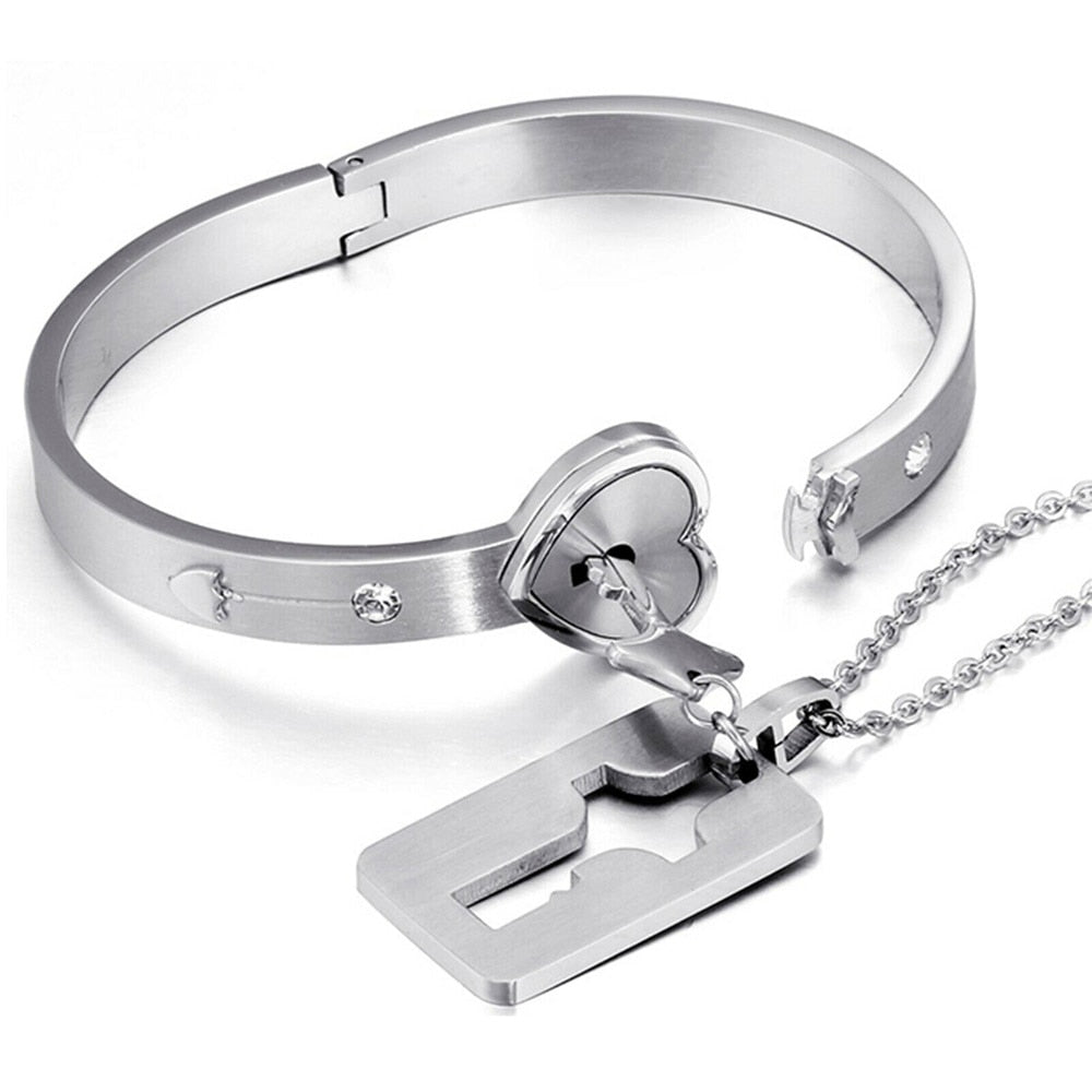 MeyLove™ - Locked Love Bracelet & Necklace | The Ultimate Symbol of Your Bond ❤️