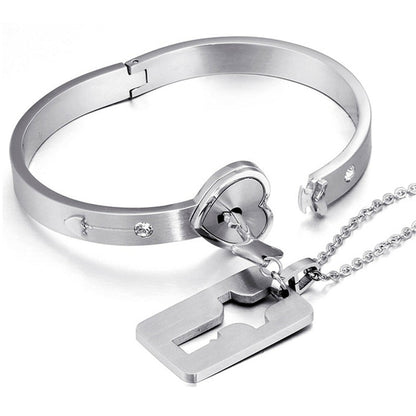 MeyLove™ - Locked Love Bracelet & Necklace | The Ultimate Symbol of Your Bond ❤️