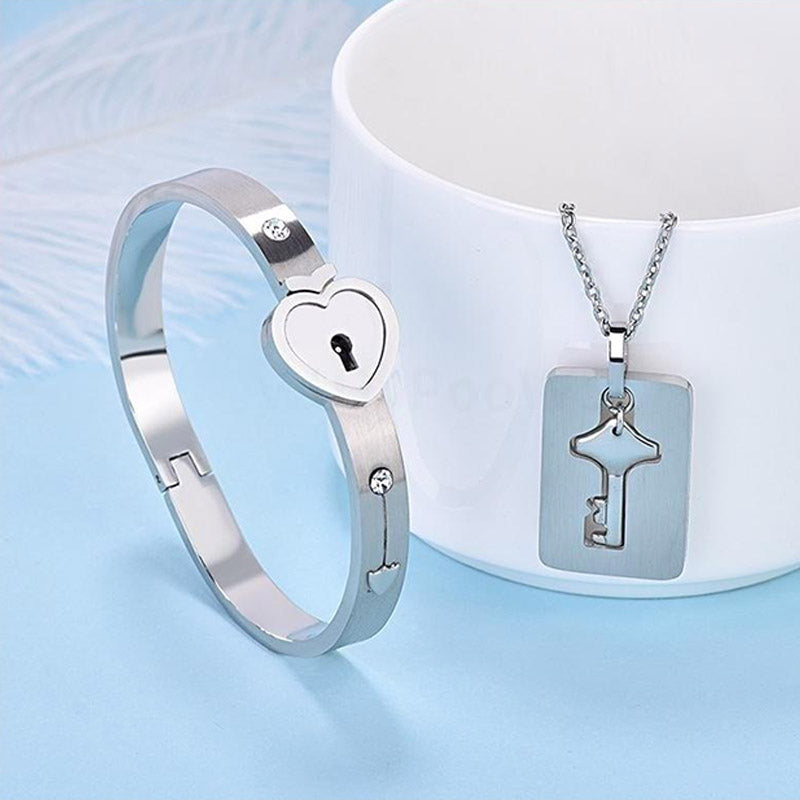 MeyLove™ - Locked Love Bracelet & Necklace | The Ultimate Symbol of Your Bond ❤️