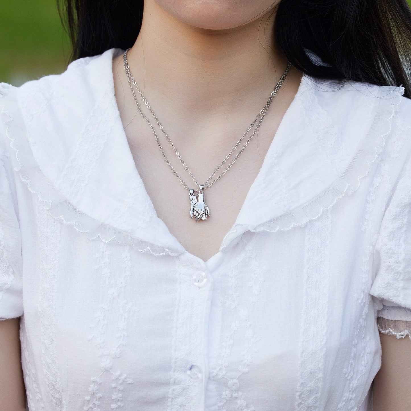 EternalLove™  Magnetic Holding Hands Necklaces