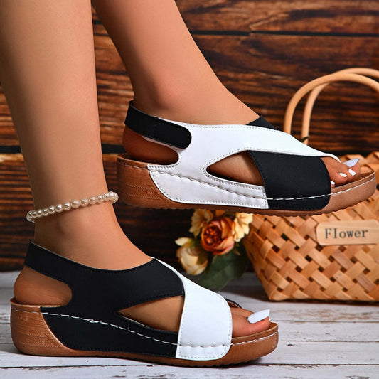 MeyChic™ Slope Heel Sandals | Where Wellness Meets Effortless Elegance