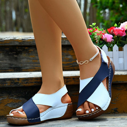 MeyChic™ Slope Heel Sandals | Where Wellness Meets Effortless Elegance
