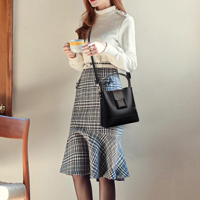 MeyChic™ Bucket Leather Bag | Effortless Elegance for Everyday Moments